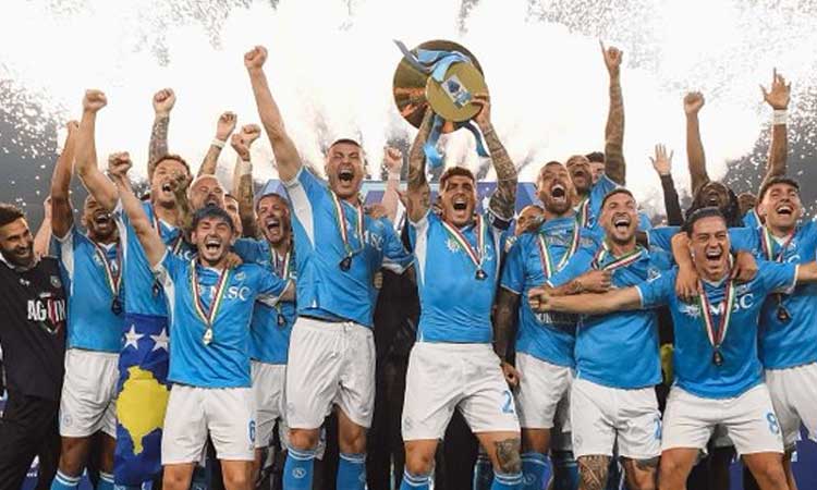 'சீரி ஏ' கால்பந்து தொடர்:  நபோலி அணி சாம்பியன்