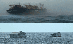 மூழ்கத்தொடங்கியது சரக்கு கப்பல்