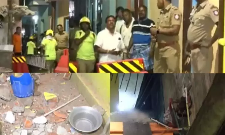 சென்னையில் அடுக்குமாடி குடியிருப்பின் படிக்கட்டுகள் இடிந்து விபத்து - 3 பேர் காயம் சென்னையில் அடுக்குமாடி குடியிருப்பின் படிக்கட்டுகள் இடிந்து விபத்து - 3 பேர் காயம்
