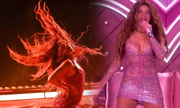 Shakira falls on stage in Montreal during Whenever, Wherever performance