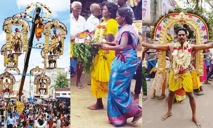 கரூர் மாரியம்மன் கோவில் திருவிழா: இன்று மாலை கம்பத்தை ஆற்றுக்கு அனுப்பும் விழா