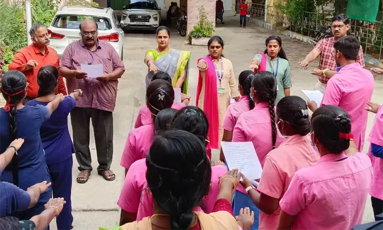 தூத்துக்குடி அரசு மருத்துவமனையில் புகையிலை எதிர்ப்பு உறுதிமொழி