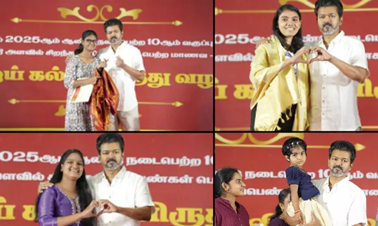 த.வெ.க. சார்பில் நாளை 2ம் கட்டமாக கல்வி விருது வழங்கும் விழா த.வெ.க. சார்பில் நாளை 2ம் கட்டமாக கல்வி விருது வழங்கும் விழா