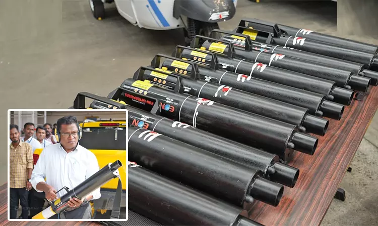 சென்னை விமான நிலைய ஓடுபாதைகளில் பறவைகளை விரட்ட புதிய கருவி சென்னை விமான நிலைய ஓடுபாதைகளில் பறவைகளை விரட்ட புதிய கருவி