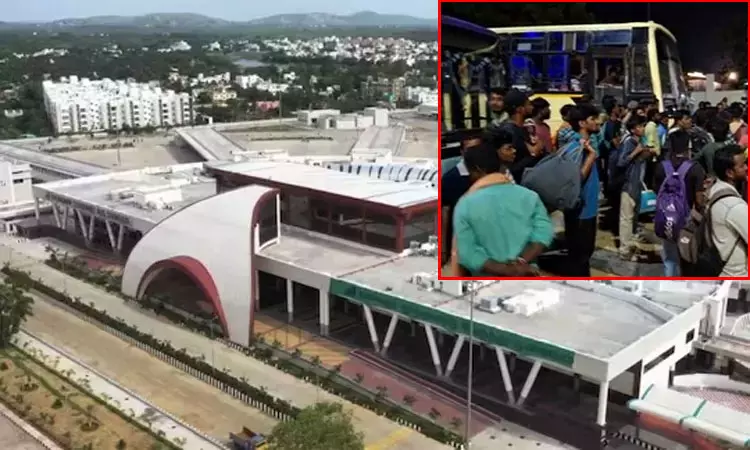 கிளாம்பாக்கத்தில் பரபரப்பு: பயணிகள் திடீர் சாலை மறியல்