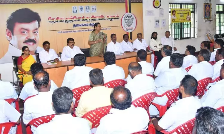 தேர்தலில் தனித்துப்போட்டியிட தே.மு.தி.க. தயங்காது - பிரேமலதா விஜயகாந்த் தேர்தலில் தனித்துப்போட்டியிட தே.மு.தி.க. தயங்காது - பிரேமலதா விஜயகாந்த்