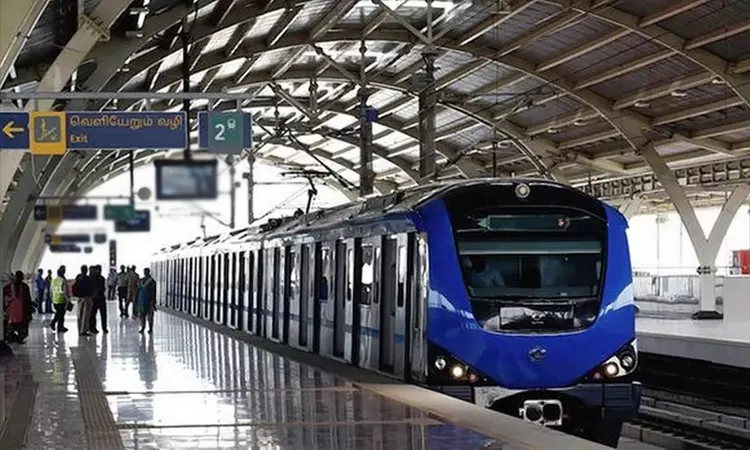 சென்னை விமான நிலையத்திற்கான மெட்ரோ சேவை நிறுத்தம்
