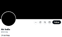 விமான விபத்து: ‘ஏர் இந்தியா’ முகப்பு படம் கருப்பு நிறமாக மாற்றம் விமான விபத்து: ‘ஏர் இந்தியா’ முகப்பு படம் கருப்பு நிறமாக மாற்றம்