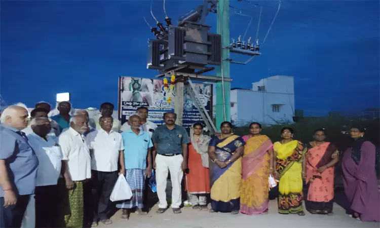 நெல்லையில் ரூ.8.20 லட்சம் மதிப்பீட்டில் புதிய மின்மாற்றி நெல்லையில் ரூ.8.20 லட்சம் மதிப்பீட்டில் புதிய மின்மாற்றி