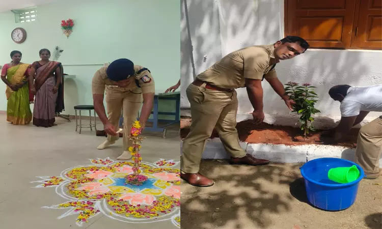 மாவட்ட ஆயுதப்படை வளாகத்தில் புதிய காவலர் உணவு விடுதி திறப்பு: எஸ்.பி. விளக்கு ஏற்றினார் மாவட்ட ஆயுதப்படை வளாகத்தில் புதிய காவலர் உணவு விடுதி திறப்பு: எஸ்.பி. விளக்கு ஏற்றினார்