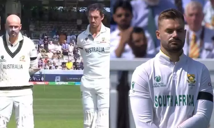 விமான விபத்து - கருப்பு பட்டை அணிந்து விளையாடும் ஆஸ்திரேலியா , தென் ஆப்பிரிக்கா வீரர்கள்