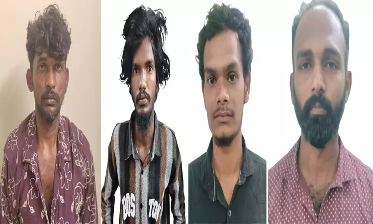 வீடுகளில் பூட்டை உடைத்து நகை கொள்ளை: 4 பேர் கைது