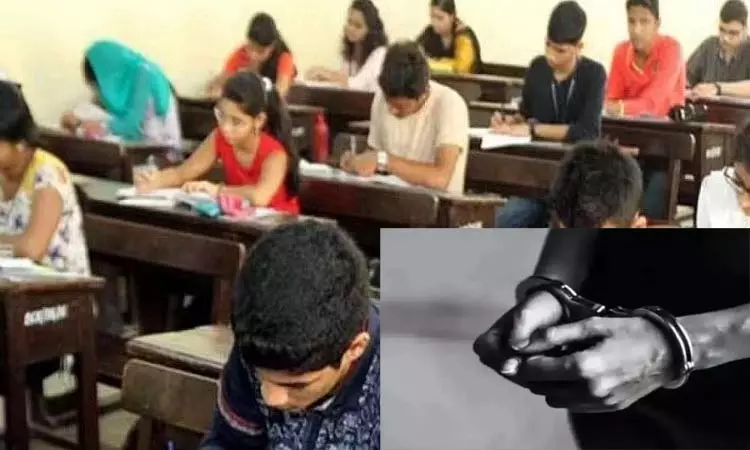 நீட் தேர்வில் மதிப்பெண்களை மாற்றியமைப்பதாக கூறி மோசடி ; 2 பேர் கைது நீட் தேர்வில் மதிப்பெண்களை மாற்றியமைப்பதாக கூறி மோசடி ; 2 பேர் கைது