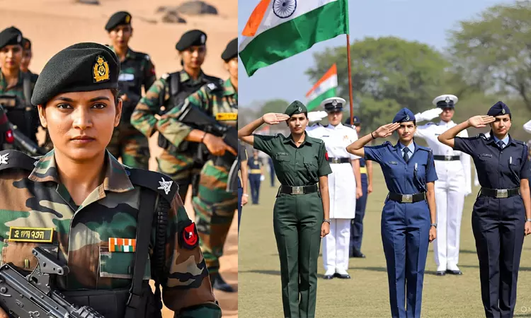 முப்படைகளில் சேரும் பெண்களின் எண்ணிக்கை 4 மடங்கு அதிகரிப்பு