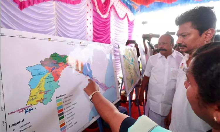 திருப்புவனம் தடுப்பணை கட்டுமான பணிகளை ஆய்வு செய்த துணை முதல்-அமைச்சர் உதயநிதி ஸ்டாலின்