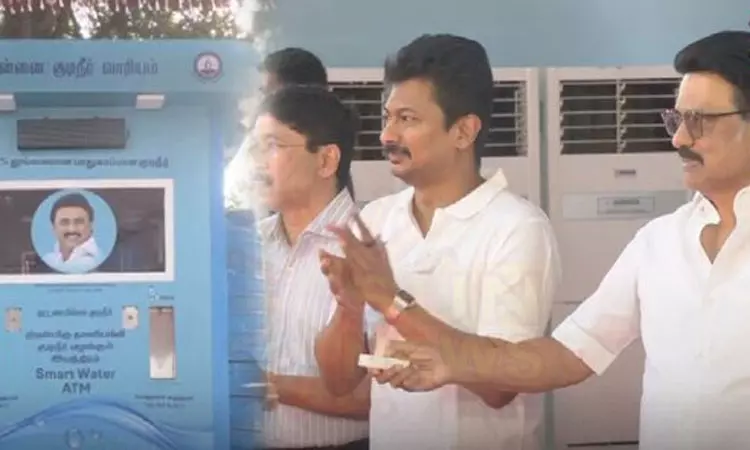 குடிநீர் ஏடிஎம் பயன்பாட்டை தொடங்கி வைத்தார் முதல்-அமைச்சர் மு.க.ஸ்டாலின் குடிநீர் ஏடிஎம் பயன்பாட்டை தொடங்கி வைத்தார் முதல்-அமைச்சர் மு.க.ஸ்டாலின்