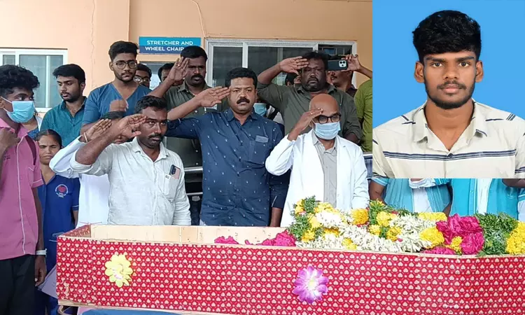 சாலை விபத்தில் மூளை சாவு: தூத்துக்குடி வாலிபரின் உடல் உறுப்புகள் தானம்