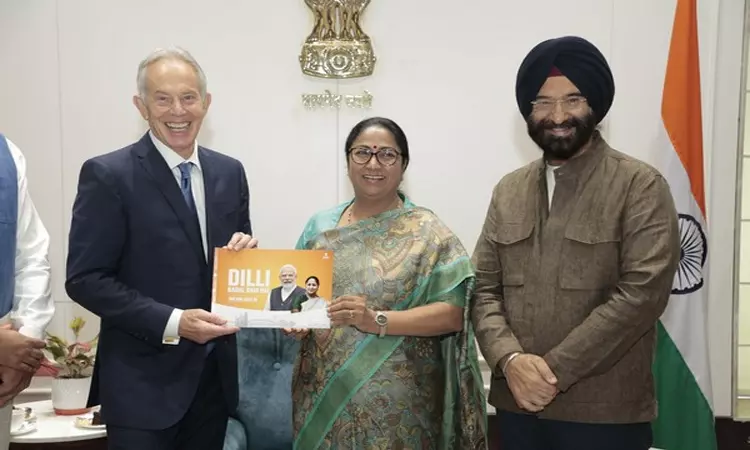 பா.ஜ.க. அரசின் பணிகளால் பிளேர் பெரிதும் ஈர்க்கப்பட்டார்:  டெல்லி மந்திரி பெருமிதம்