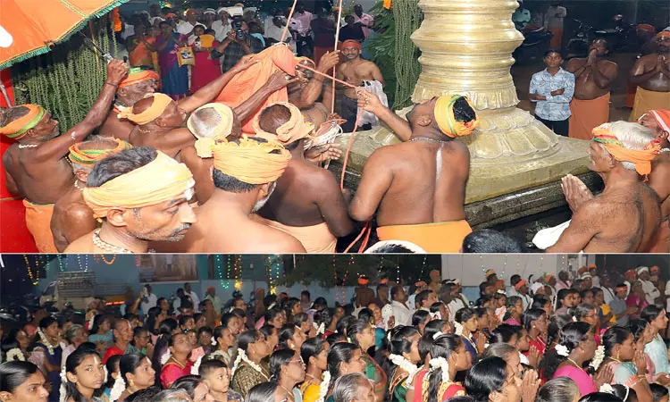 உடையப்பன் குடியிருப்பு நாராயணசுவாமி கோவில் தேர்த் திருவிழா தொடங்கியது உடையப்பன் குடியிருப்பு நாராயணசுவாமி கோவில் தேர்த் திருவிழா தொடங்கியது