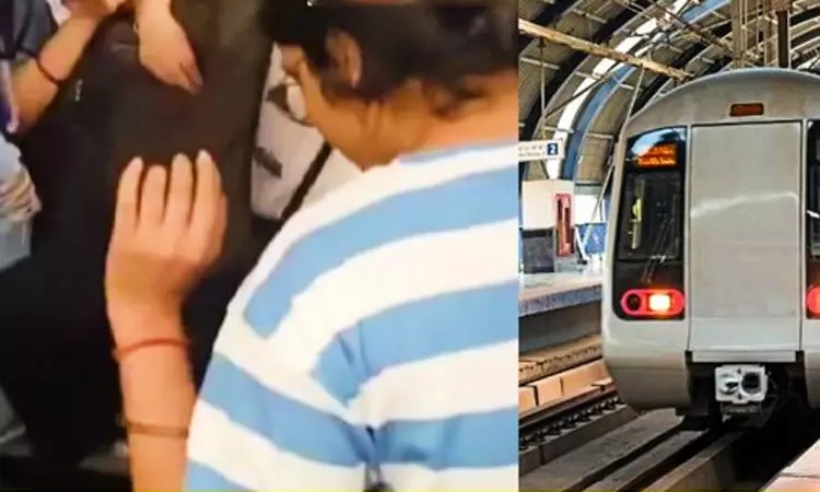 மெட்ரோ ரெயிலுக்குள் புகுந்த பாம்பு?