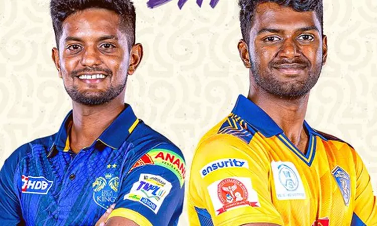 டி.என்.பி.எல்.: கோவைக்கு எதிராக டாஸ் வென்ற நெல்லை பந்துவீச்சு தேர்வு டி.என்.பி.எல்.: கோவைக்கு எதிராக டாஸ் வென்ற நெல்லை பந்துவீச்சு தேர்வு
