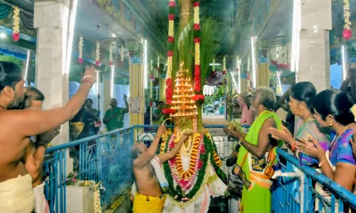 ஆறுமுகநேரி சோமநாத சுவாமி கோவில் ஆனி உத்திர திருவிழா தொடங்கியது ஆறுமுகநேரி சோமநாத சுவாமி கோவில் ஆனி உத்திர திருவிழா தொடங்கியது