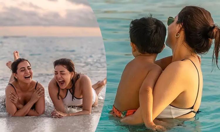 Kajal Aggarwal celebrates birthday in Maldives with family