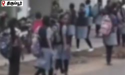 இன்ஸ்டா மோகம் - ரோட்டில் இறங்கி அடித்துக் கொண்ட மாணவிகள்