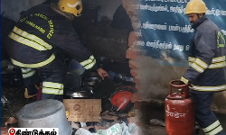 பள்ளி சமையல் கூடத்தில் சிலிண்டர் வெடித்து விபத்து