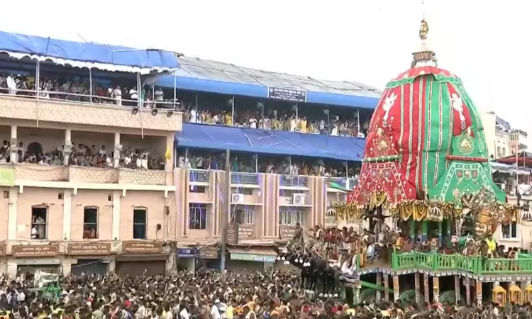 உலகப் புகழ்பெற்ற பூரி ரத யாத்திரை தொடங்கியது.. லட்சக்கணக்கான பக்தர்கள் தரிசனம்