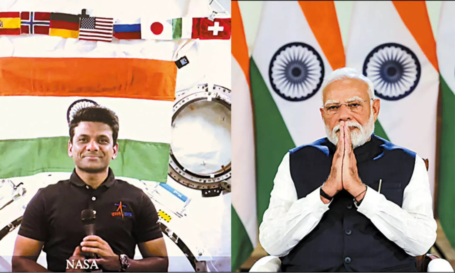 விண்வெளியில் இருந்து பார்க்கும்போது எந்த எல்லையும் தெரியவில்லை - மோடியிடம் பேசிய சுபான்ஷு சுக்லா