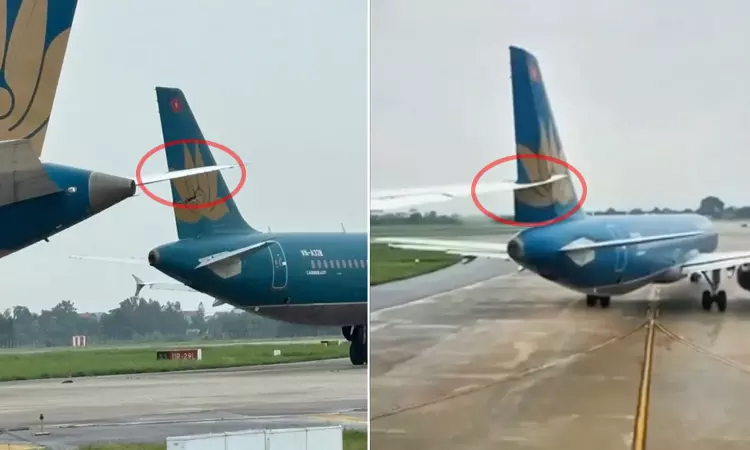 வியட்நாமில் விமானங்களின் இறக்கை உரசியதால் 4 விமானிகள் பணியிடை நீக்கம் வியட்நாமில் விமானங்களின் இறக்கை உரசியதால் 4 விமானிகள் பணியிடை நீக்கம்