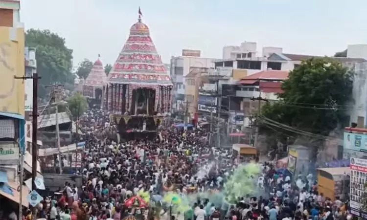 சிதம்பரத்தில் ஆனித் திருமஞ்சன தேரோட்டம்- ஆயிரக்கணக்கான பக்தர்கள் தரிசனம்