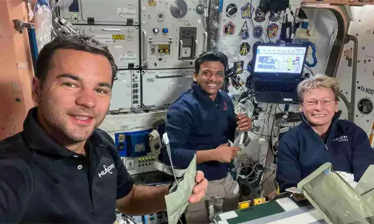 சர்வதேச விண்வெளி நிலையத்தில்  ஆய்வுகளை தொடங்கிய சுபான்ஷு சுக்லா