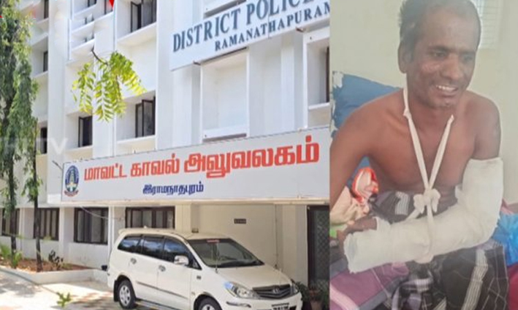 மாற்றுத்திறனாளி மீது தாக்குதல் - போதை காவலர் சஸ்பெண்ட்