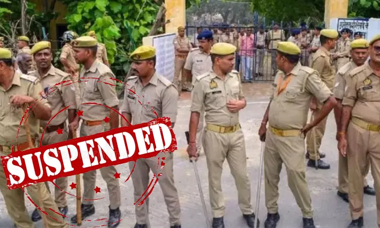 முன்னாள் முதல்-மந்திரி குறித்து சர்ச்சை கருத்து; 6 போலீசார் சஸ்பெண்டு முன்னாள் முதல்-மந்திரி குறித்து சர்ச்சை கருத்து; 6 போலீசார் சஸ்பெண்டு