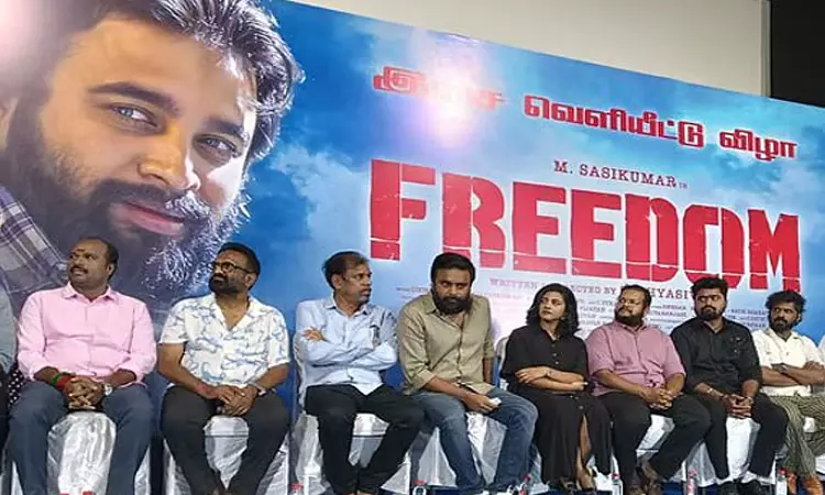 ஜெயில் கஷ்டங்களை சொல்லக்கூடிய படமாக பிரீடம் இருக்கும்-  சசிகுமார்