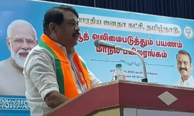 தேர்தலில் தேசிய ஜனநாயக கூட்டணி வெற்றி மாலை சூடும் - நயினார் நாகேந்திரன் தேர்தலில் தேசிய ஜனநாயக கூட்டணி வெற்றி மாலை சூடும் - நயினார் நாகேந்திரன்