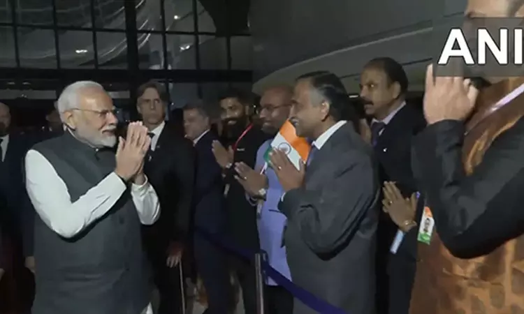 பிரேசிலில் கலாசார நிகழ்ச்சிகளுடன் பிரதமர் மோடிக்கு இந்திய வம்சாவளியினர் உற்சாக வரவேற்பு