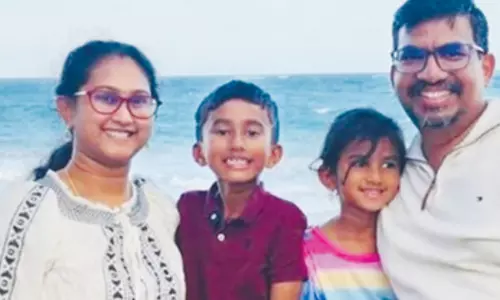அமெரிக்காவில் கார் விபத்து ;2 குழந்தைகள் உள்பட 4 இந்தியர்கள் பலி அமெரிக்காவில் கார் விபத்து ;2 குழந்தைகள் உள்பட 4 இந்தியர்கள் பலி