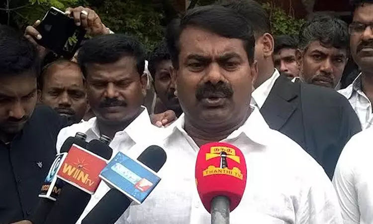 பெரியாரை கொள்கை தலைவராக ஏற்றுள்ள விஜய்யுடன் சேர்ந்து அரசியல் செய்வது கடினம் - சீமான்