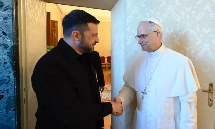 பதினான்காம் போப் லியோவுடன் ஜெலென்ஸ்கி  சந்திப்பு