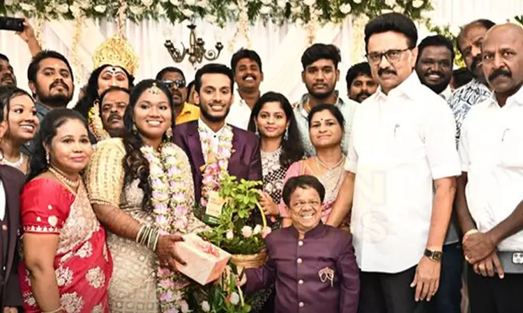 நடிகர் கிங்காங் மகள் திருமண வரவேற்பு நிகழ்ச்சியில் முதல்-அமைச்சர் மு.க.ஸ்டாலின் பங்கேற்பு