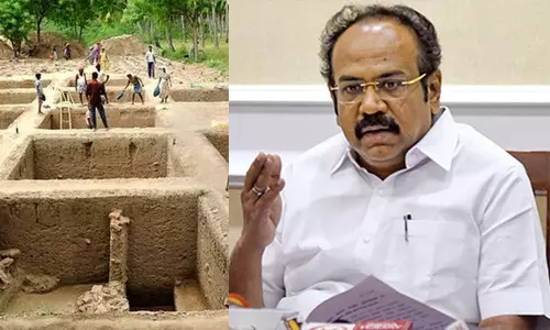 கீழடி விவகாரம்: மத்திய அரசுக்கு அமைச்சர் தங்கம் தென்னரசு கண்டனம் கீழடி விவகாரம்: மத்திய அரசுக்கு அமைச்சர் தங்கம் தென்னரசு கண்டனம்