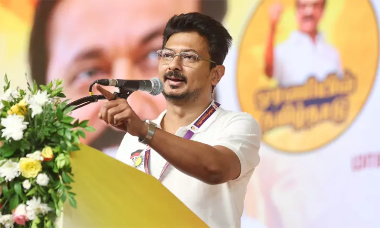 பாசிச மாடல் அரசு பாஜக; அடிமை மாடல் அரசு அதிமுக - உதயநிதி ஸ்டாலின் பேச்சு பாசிச மாடல் அரசு பாஜக; அடிமை மாடல் அரசு அதிமுக - உதயநிதி ஸ்டாலின் பேச்சு