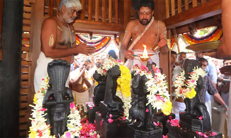 சபரிமலை அய்யப்பன் கோவிலில் நவக்கிரக கோவில் பிரதிஷ்டை