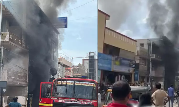 சென்னை: கொளத்தூரில் உள்ள வணிக வளாகத்தில் தீ விபத்து - 6 பேர் காயம்