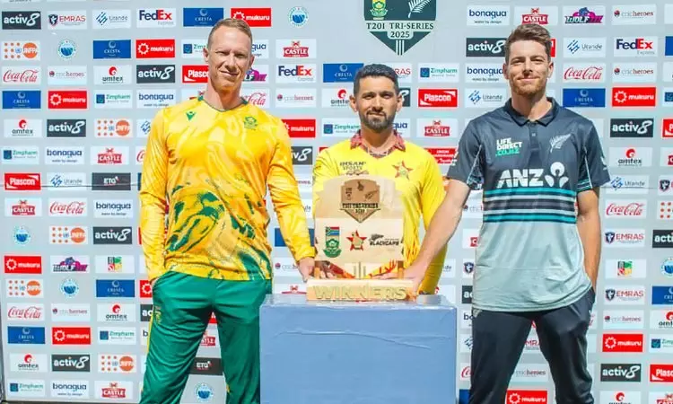 முத்தரப்பு 20 ஓவர் கிரிக்கெட் தொடர்: தென் ஆப்பிரிக்கா-ஜிம்பாப்வே இன்று மோதல்