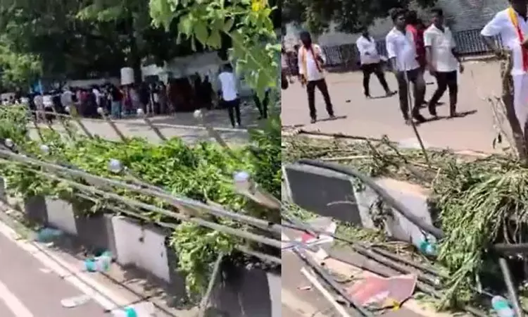 சென்னையில்  ஆர்ப்பாட்டம் நடத்திய தவெகவினர் மீது வழக்குப்பதிவு