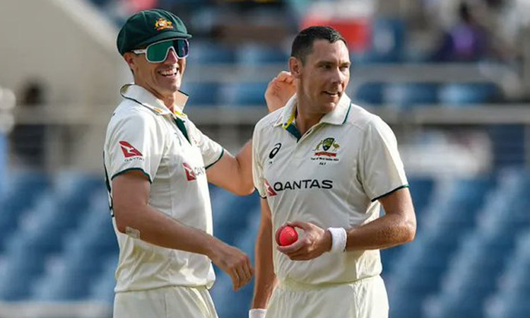 வெஸ்ட் இண்டீசுக்கு எதிரான டெஸ்ட்: ஹாட்ரிக் விக்கெட் வீழ்த்திய ஸ்காட் போலண்ட் -  வீடியோ